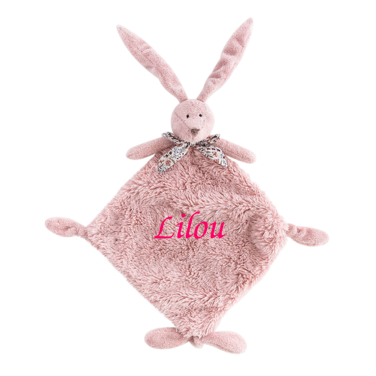  - flo lapin - grand plat rose 35 cm 